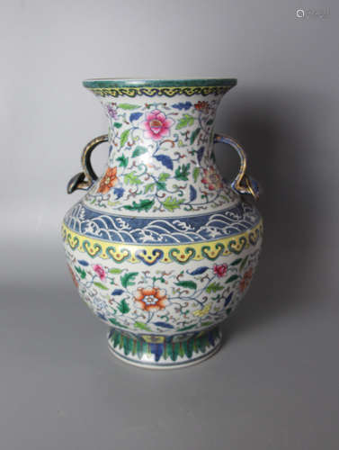 CHINESE Doucai Porcelain Vase With Mark