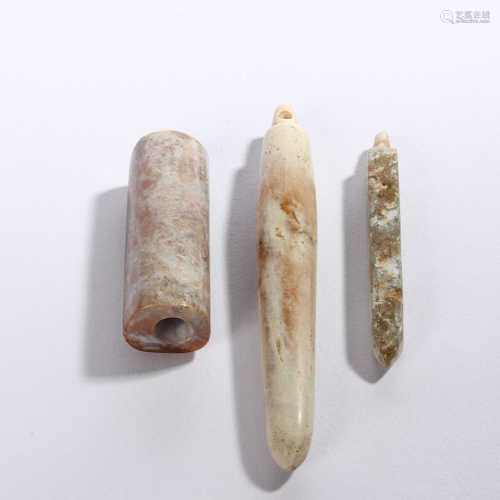 Three jade ornaments with a long history