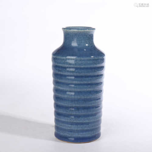 Lange glaze string shaped vase in the middle of Qing Dynasty