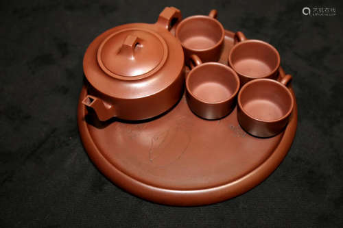 Chinese Set Of Gu Jingzhou Porcelain Pots