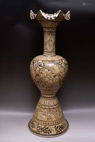 Chinese Cizhou Kiln Porcelain Bottle