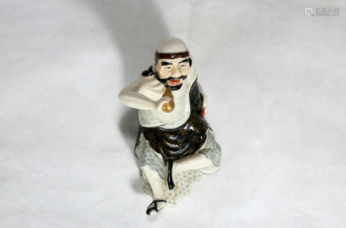 Exquisite Luohan Porcelain Statue