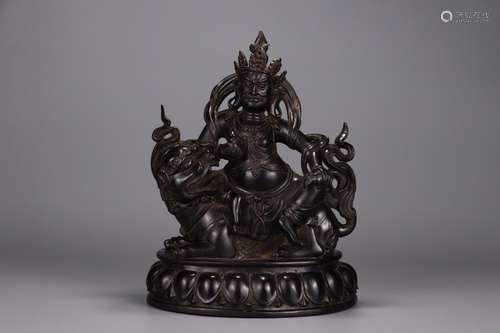 A Chinese Rosewood Sitting Buddha Ornament