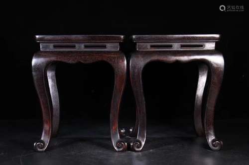 Pair Of Chinese Rosewood Chairs