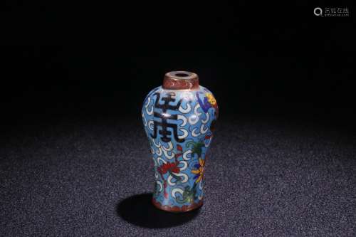 A Chinese Bronze Enameled Small Bottle