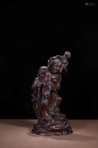 A Chinese Agarwood Ornament Of Buddha Shaping