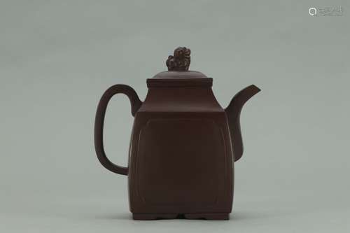 A Chinese Zisha Teapot With Mark