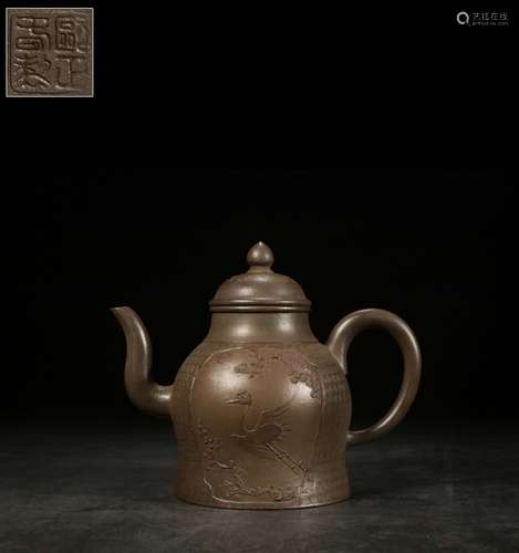 A Chinese Zisha Teapot With Mark