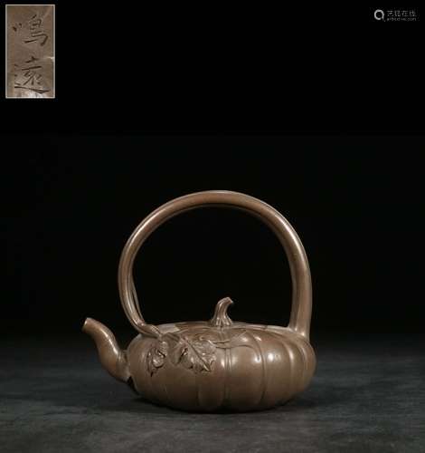 A Chinese Zisha Teapot With Mark