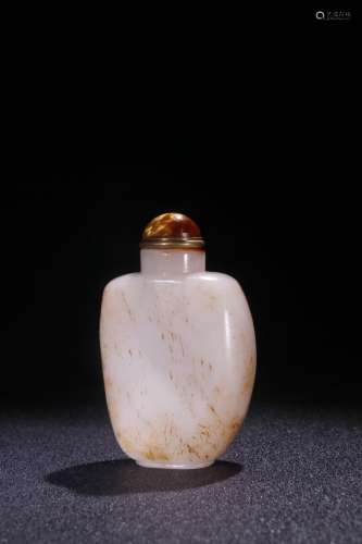 A Chinese Hetian Jade Snuff Bottle