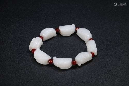 A Chinese Hetian Jade Bracelet