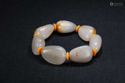 A Chinese Hetian Jade Bracelet