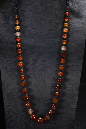 A Chinese Agate Necklace