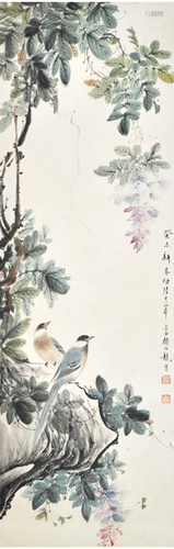 A Chinese Flower&Bird Painting, Yan Bolong Mark