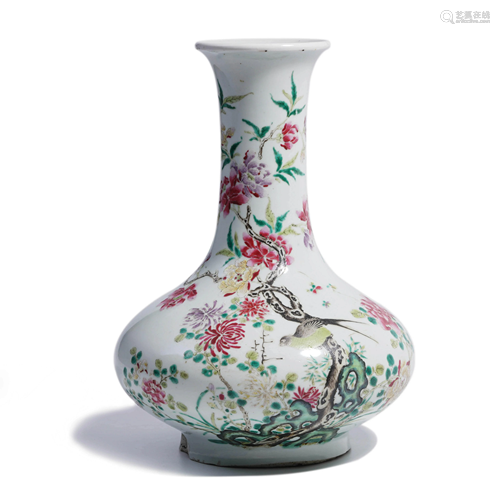 A Chinese Famille Rose Flower&Bird Pattern Porcelain