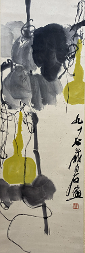 A Chinese Flower&bird Painting, Qi Baishi Mark