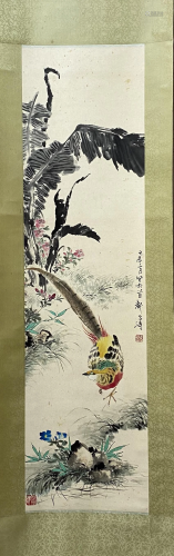 A Chinese Flower&bird Painting, Wang Xuwtao Mark