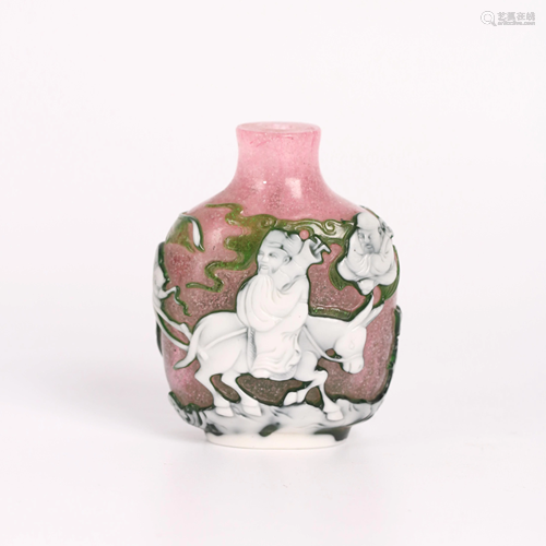 A Chinese Figure Pattern Snuff Bottle