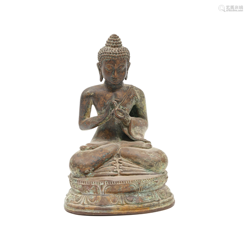 A Chinese Copper Buddha Statue