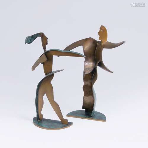 Allen Jones(Southampton 1937)Figurenpaar 'Dancing Couple'2002. Bronze, patiniert. 2-tlg.