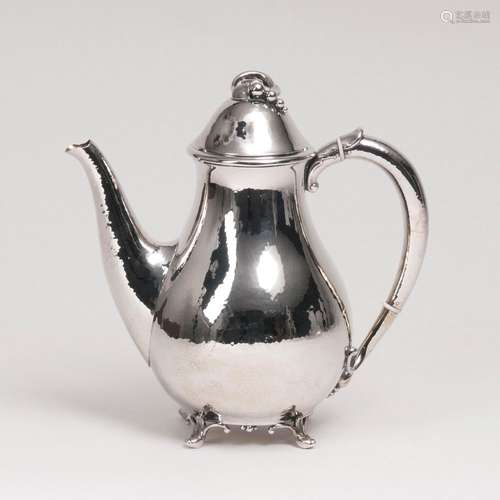 Villads NielsenDänemarkJugendstil-KaffeekanneDänemark, Anf. 20. Jh. Silber, gest. 'STERLING', '