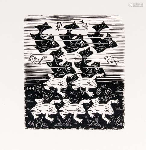 Maurits Cornelis Escher(Leeuwarden 1898 - Hilversum 1972)Konvolut HolzschnitteSechs Holzschnitte,