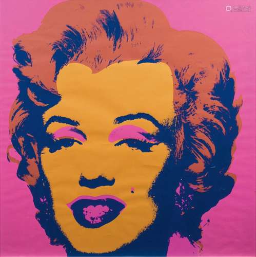 Andy Warhol(Pittsburgh 1928 - New York 1987), nachMarilynFarbsiebdruck, 83,5 x 83,5 cm, verso