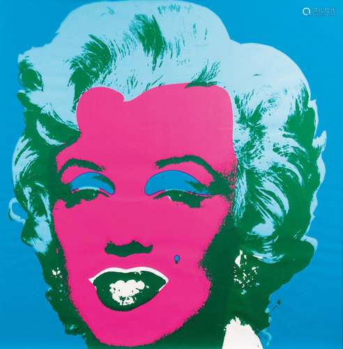 Andy Warhol(Pittsburgh 1928 - New York 1987), nachMarilynFarbsiebdruck, 83,5 x 83,5 cm, verso