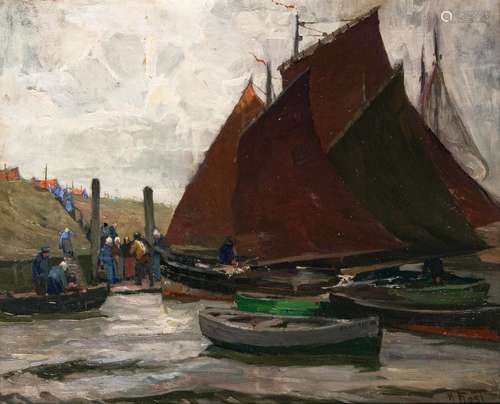 Martin Frost(Berlin 1875 - Kampen/Sylt 1928)Neßkanal in FinkenwerderÖl/Lw., 60,5 x 75 cm, r. u.