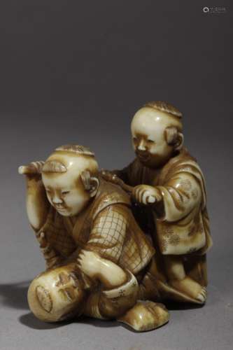 A Japanese netsuke from Meiji period circa 1860-1880