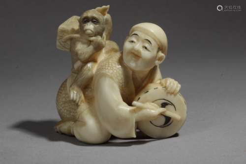 A late 19th century Japanese netsuke from Meiji period