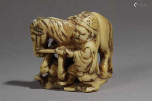 A 19th century Japanese netsuke from Edo period