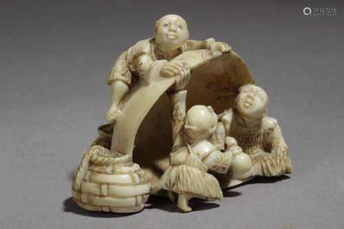 A late 19th century Japanese netsuke from Meiji period