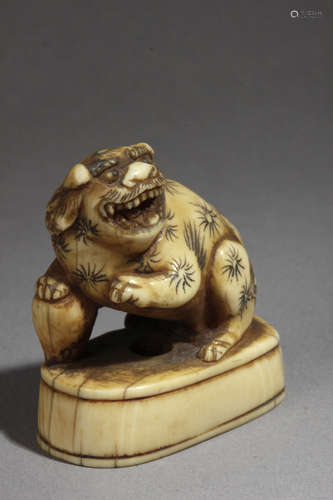 An 18th century Japanese netsuke from Edo period