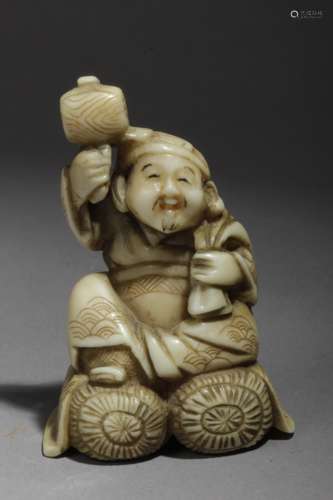 A late 19th century Japanese netsuke from Meiji period