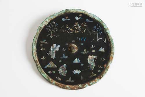 A rare bronze mirror