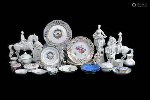 A selection of modern Continental porcelain