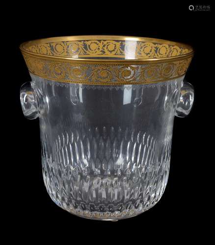 Saint Louis, a crystal ice bucket