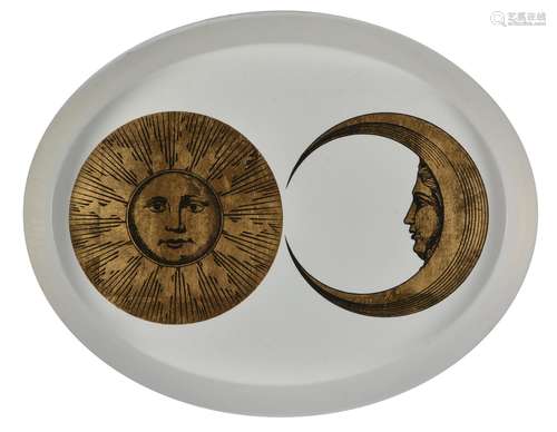 λ Piero Fornasetti, an oval tray