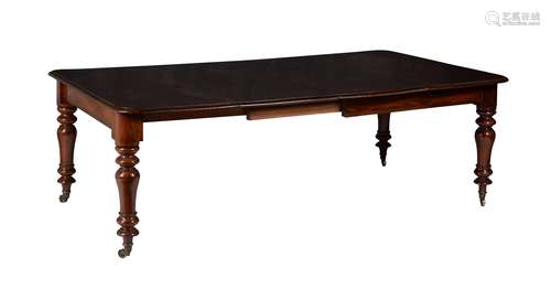 A William IV mahogany extending dining table