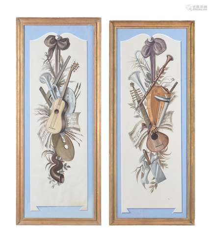 Hugh Robson (20th century) Decorative Panels I-IV