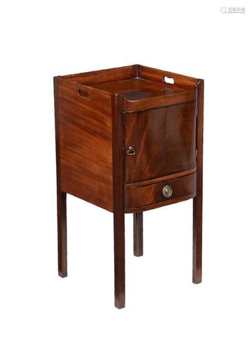 A Regency mahogany bedside cupboard