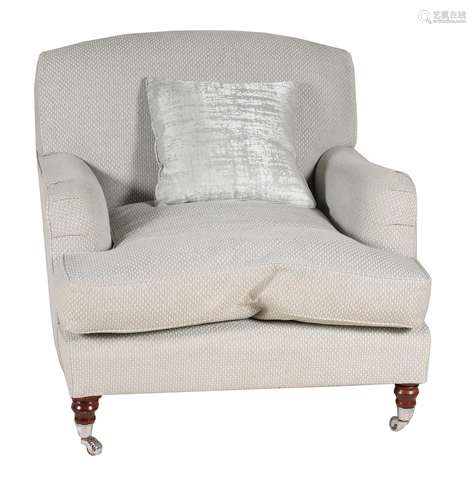 An upholstered armchair in Victorian style