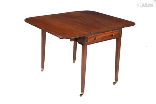 Y A Regency mahogany and inlaid Pembroke table