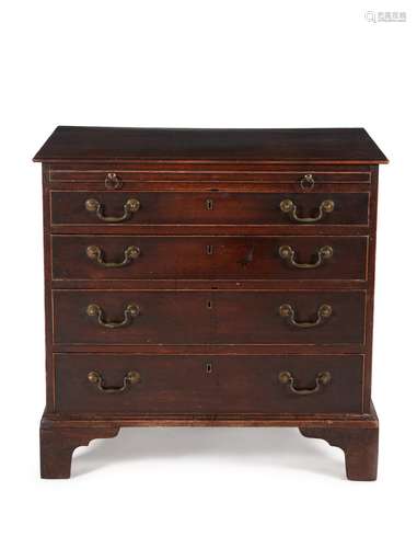 A George III mahogany chest of drawers