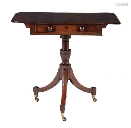 A Regency mahogany Pembroke table