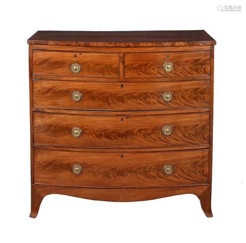 A George III mahogany chest of drawers