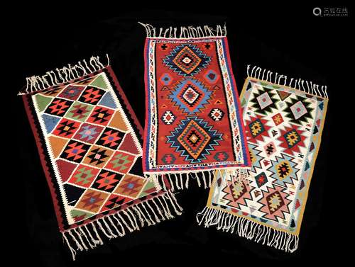 Three various kilim rugs