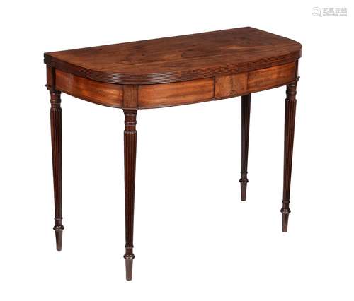 A George IV mahogany card table