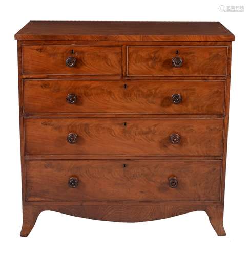 A Regency mahogany chest of drawers